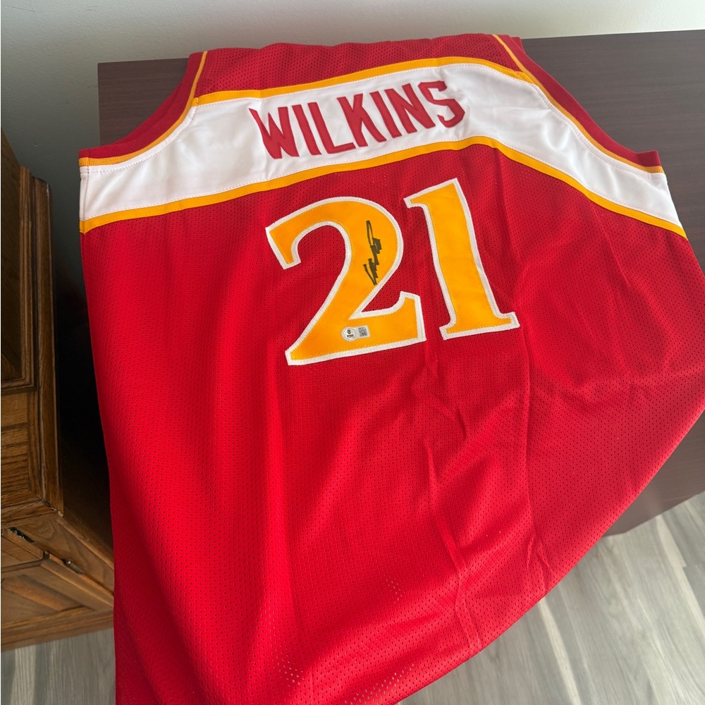 Rare ✅NBA certified 2024 Autographed Jersey - Dominique Wilkins